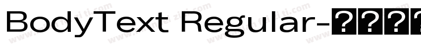 BodyText Regular字体转换